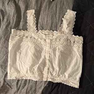 Dôen cropped eyelet tank